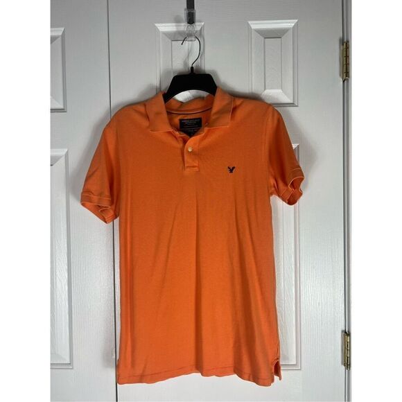 American Eagle Mens Orange Polo Shirt Size XS - Picture 1 of 3